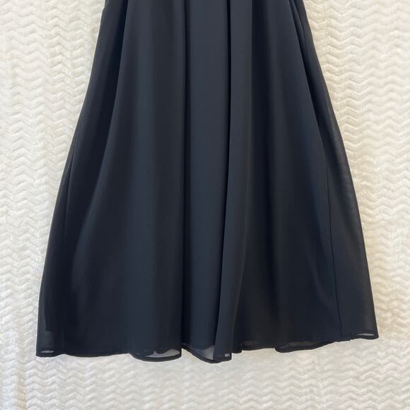 ASTR The Label Black Trapeze Chiffon High Neck Halter Party Mini Dress Women XS - Picture 5 of 13